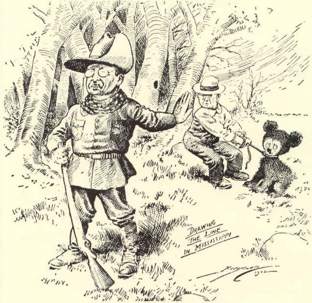 Cartoon by Clifford Berryman, published in Washington Post, 1902.
Previously uploaded to en:Wikipedia 01:33, 18 October 2007 by en:User:Allstarecho