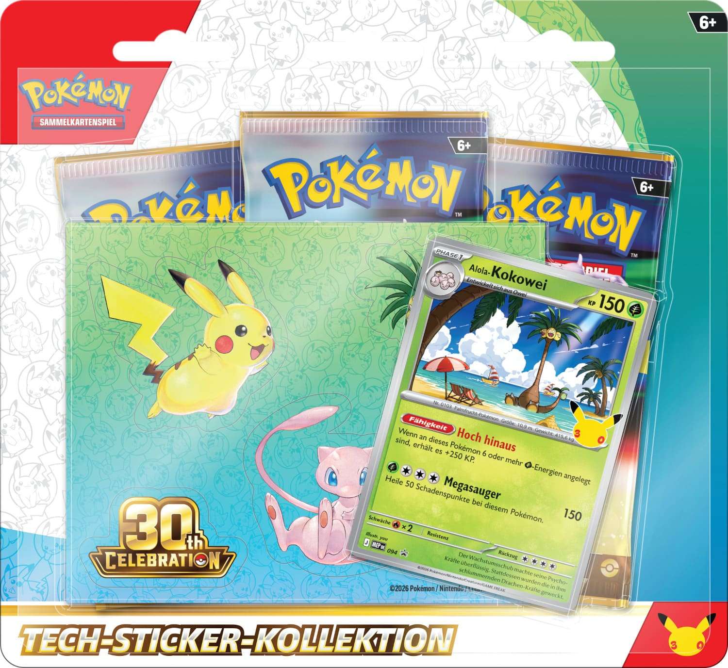 Pokémon "30 Jahre" - Tech-Sticker-Kollektion Alola-Kokowei – Bild 4