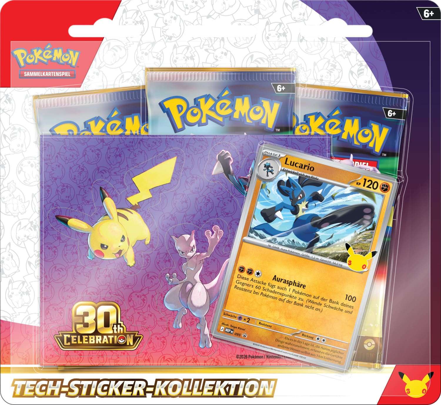 Pokémon "30 Jahre" - Tech-Sticker-Kollektion Lucario – Bild 2